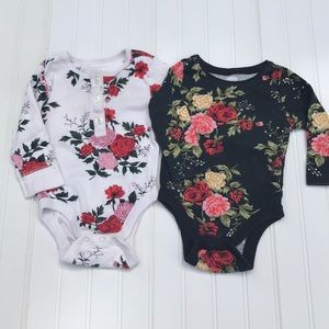Baby girl floral onesies
